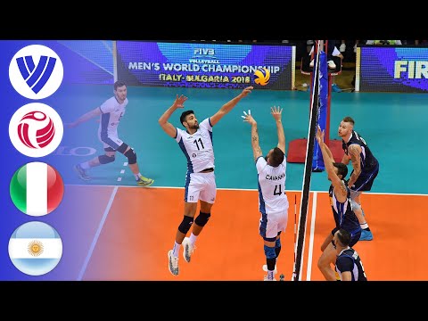 Волейбол Italy vs. Argentina — Full Match | Round 1 | Men's Volleyball World Championship 2018