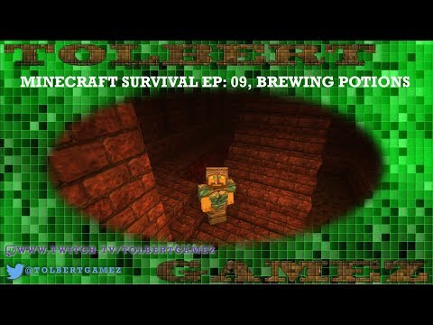 Tolbert Gamez - Vanilla Minecraft Survial EP:09, Brewing Potions