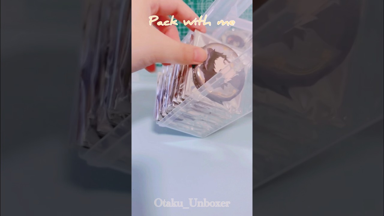 📦Pack badge with me✨ #bungostraydogs #atsushi #dazai #chuuya #akutagawa #bsd #anime #badge #packing