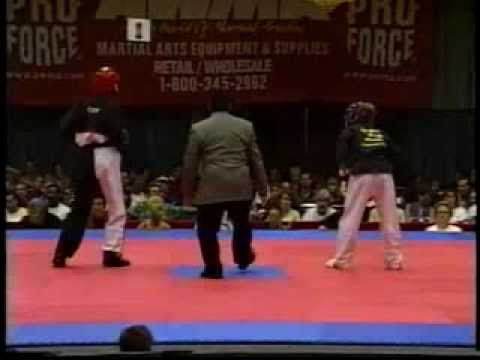 Kristy Starkey vs Claire Cocozza 1999 Bluegrass Nationals Karate Tournament