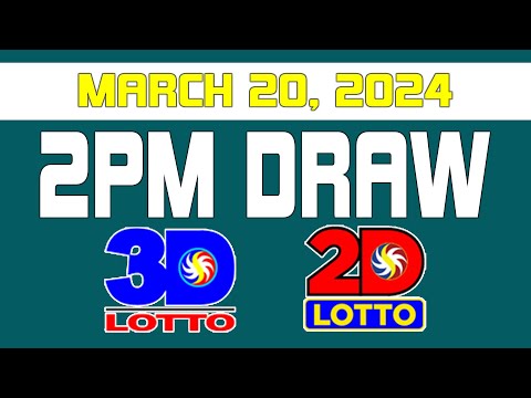 2PM Draw Lotto Draw Result Today Mar/March 20, 2024 [Swertres Ez2]