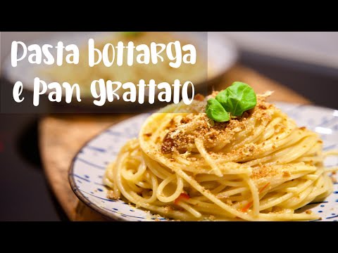 Spaghetti con BOTTARGA e PAN GRATTATO
