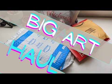 BIG ART HAUL UNBOX AND SWATCH!! Birthday Gift Cards Are SPENT!!