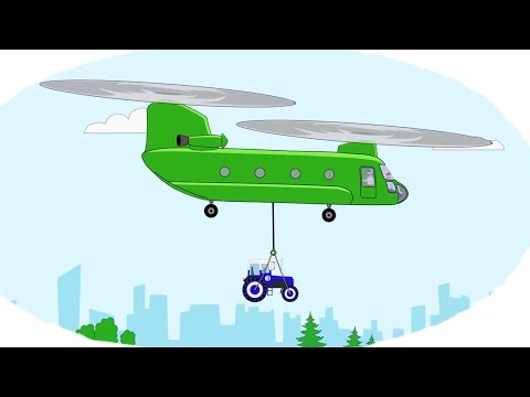 Zeichentrick-Malbuch -  Die Hubschrauber