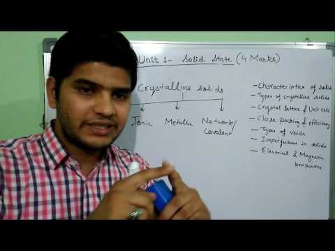 Chemistry- Solid state class 12 full chapter (Hindi/English/Urdu) Video