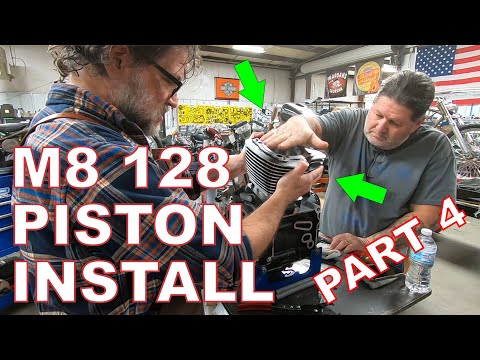 Piston & Cylinder Install Milwaukee 8 Engine Build M8 128 Part 4