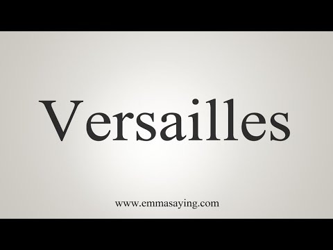 Part of a video titled How To Say Versailles - YouTube