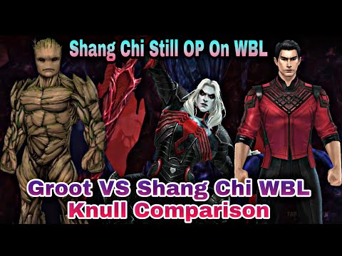 Shang Chi Is Still OP | Groot VS Shang Chi WBL Knull Comparison - Marvel Future Fight