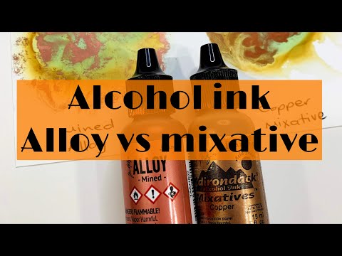 Alcohol inks | Alloy vs Mixatives | working with alcohol ink Alloys