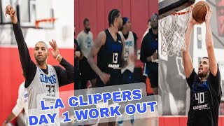 LA Clippers Day 1 Work Out | Los Angeles Clippers Training Camp Practice