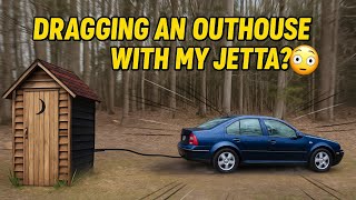 We Finally Removed the Outhouse! I Pulled it Out With My Car!