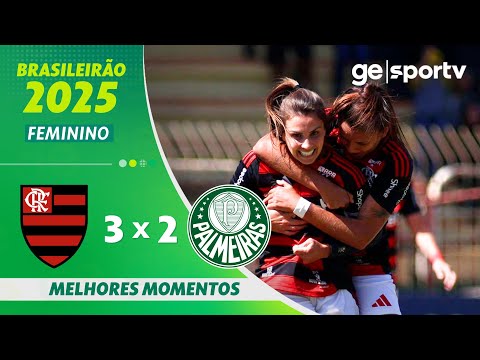 Gols e lances de Flamengo x Palmeiras