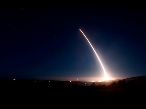 RAW Breaking USA test fired unarmed Minuteman 3 nuclear missile ICBM's February 26 2016 News Video