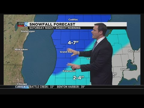 Weekend storm expected to bring 2-7" of snow