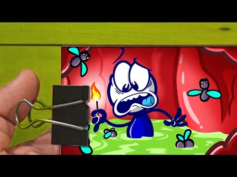 【Flip Book】 Pencilmate Gets Eaten！ -in- PASTA POINT OF NO RETURN - Pencilmation Cartoons-Part 3