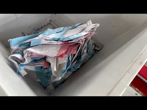PP Woven Bag Single-shaft Shredder Trial Run