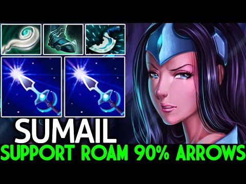 SUMAIL [Mirana] Support Roam 90% Arrows with Euls Combo Dota 2