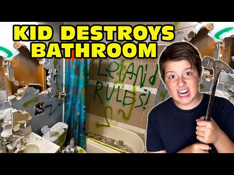 🤬Kid Temper Tantrum🤬 Trashes And Destroys Bathroom! Parents FREAK OUT! |HBADA E3 Ergonomic Chair
