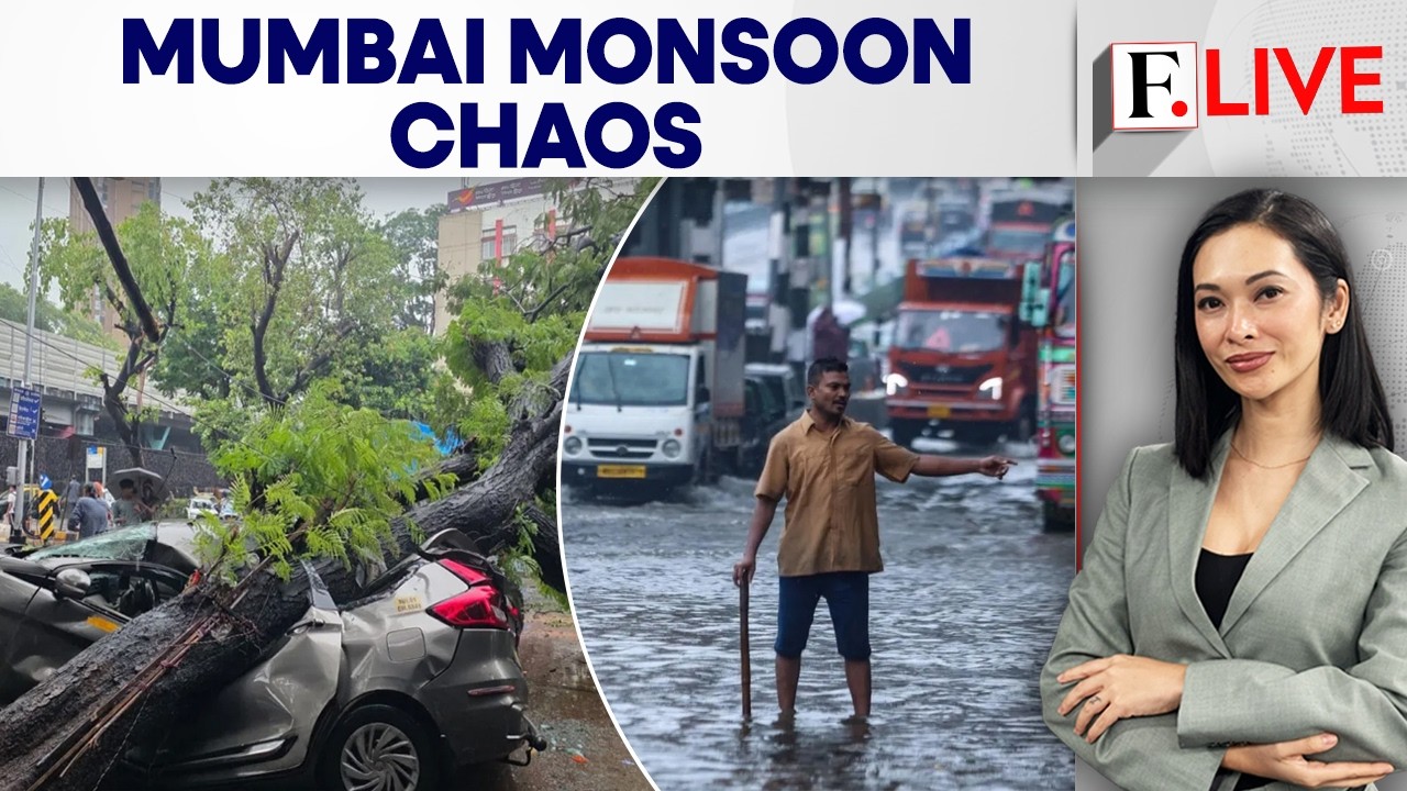 Delayed Monsoon Batters Mumbai: Streets Flooded, Traffic Jams And Train Delays | Firstpost Live
