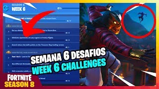 filtrado desafios semana 6 y pantalla d - usa diferentes objetos que se lanzan en una misma partida fortnite