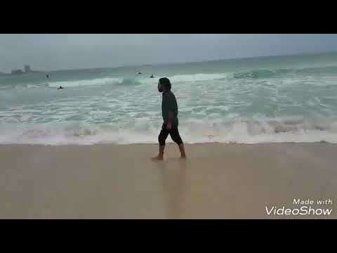 Habib Nusrat khel in Dubai beach