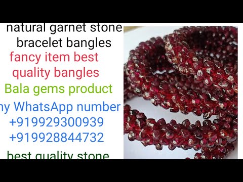 Natural Garnet Stone Bangles