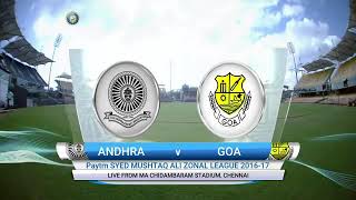 T20 Zonal League Andhra Vs Goa Match highlights