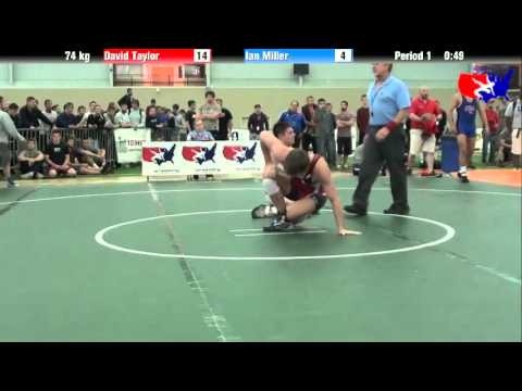 David Taylor vs. Ian Miller at 2013 ASICS University Nationals - FS