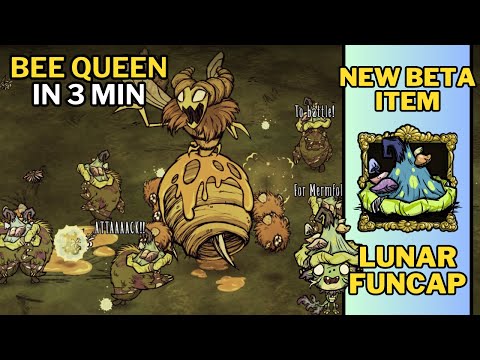 THE NEW BEST HELMET??? 10 Merms kill Bee Queen in 3 minutes - Don't Starve Together | BETA
