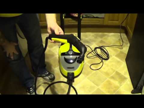 Karcher SC5 Steam Cleaner, set up & demo video.