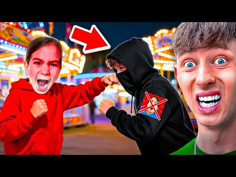 LITTLE BOY meets HATER at the FUN FAIR!😳 (escalates)