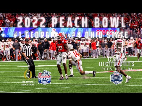 2022 Chick-fil-A Peach Bowl Semifinal Game Highlights: #1 Georgia vs. #4 Ohio State