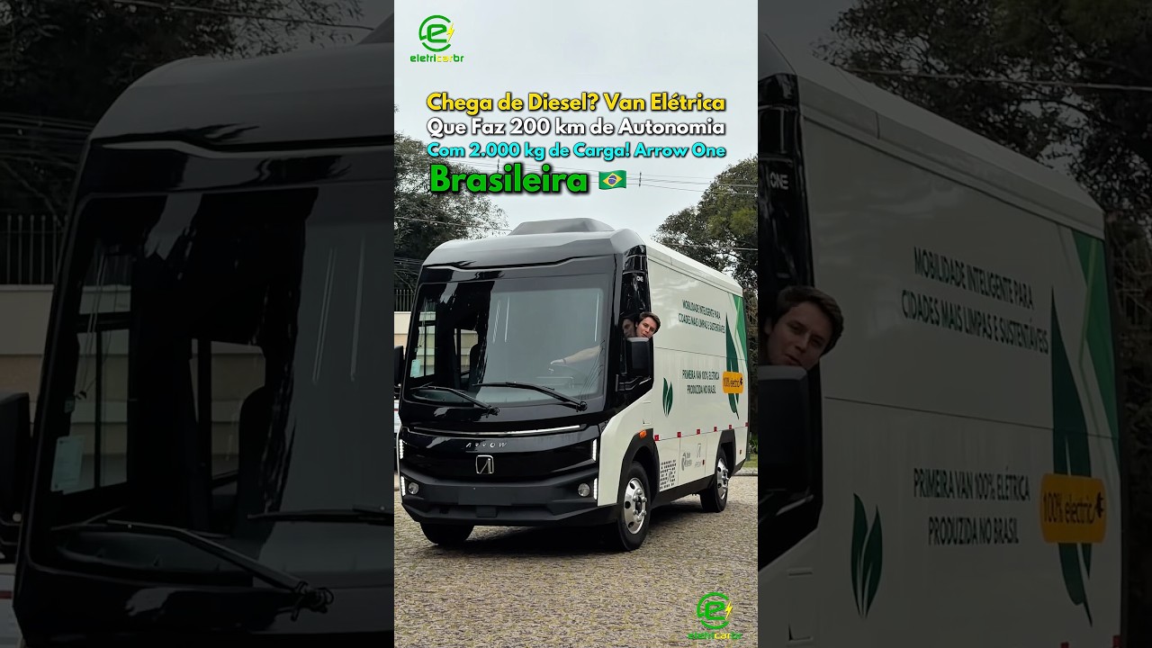 Chega de Diesel? Super Van 100% Elétrica e 100% Brasileira: Arrow!