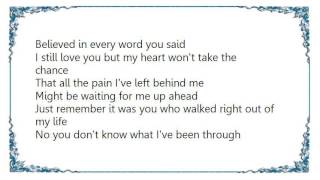 Cher - Hard Enough Getting over You Lyrics