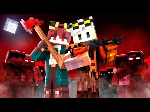 SOBREVIVI 100 DIAS em um APOCALIPSE ZUMBI no MINECRAFT em DUPLA