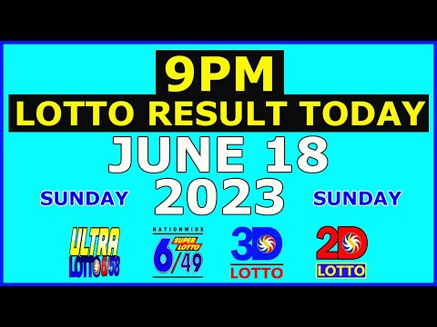 9pm Lotto Result Today June 18 2023 (Sunday)