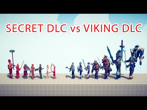 SECRET DLC Team vs VIKING DLC Team - Totally Accurate Battle Simulator TABS