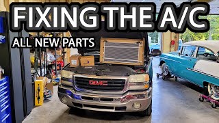 2003 Sierra Makeover Part 5 (Replacing all the A/C Parts. Blowing COLD!!!)