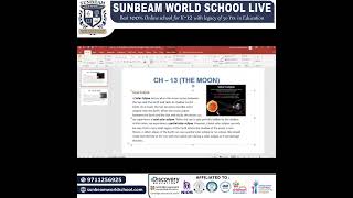 &ldquo;Moon Facts Unveiled: A Sunbeam World School Student&rsquo;s Exploration&rdquo;