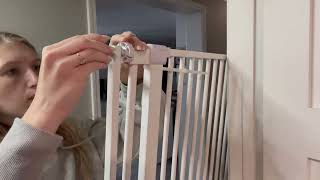 Installation Video of FairyBaby 55"/61" Extra Tall Cat Gate  W341/ W358