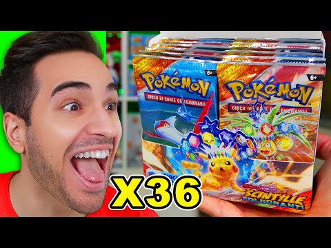 I OPEN THE 36-PACK POKEMON CARD BOOSTER BOX OF LIGHTNING SPARKS