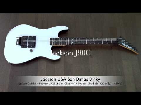 Jackson J50BC , J80 , J90C , Seymour Duncan SH-4 , EMG81 Pickup Comparison