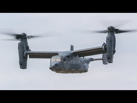 [4K50FPS] (RIAT 2022) USAF Bell Boeing V-22 Osprey Display