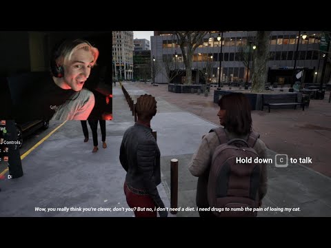xQc fat shame an NPC and it goes wrong...