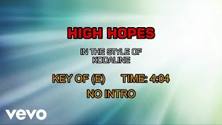 Kodaline - High Hopes (Karaoke)