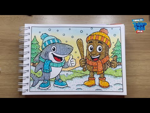 Coloring with the gang! 🎨✨💛