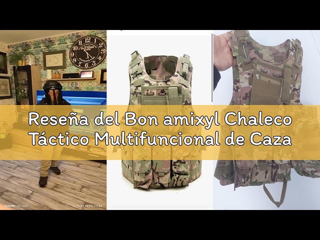 Vídeo relacionado con Bon amixyl Chaleco Táctico de Caza, Chaleco Táctico Multifuncional, Chaleco de Combate con Diseño de Camuflaje Para Exteriores, Campo de Combate Al Aire Libre, CP Tarnung.