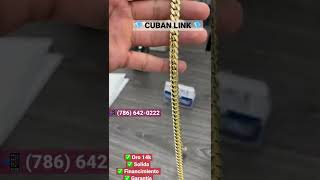 Cadena cuban link oro 10k #joyeriamiami #jasnyjewels #cubanlink #miamichain #gold10k
