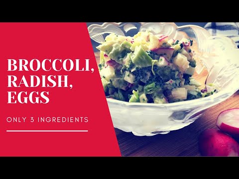 Best Broccoli salad - ONLY 3 ingredients | Sałatka Brokułowa z rzodkiewka