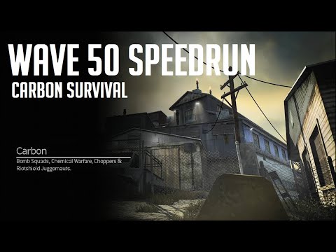 Mw3 Wave 50 in 55 Minutes Carbon Solo Survival Speedrun FULL GAME